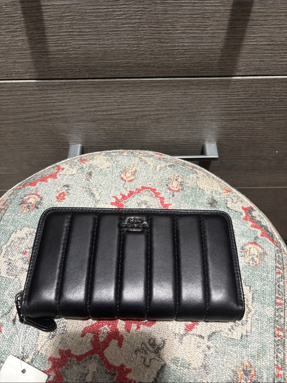 NWT Coach Accordion Zip Wallet with Quilting